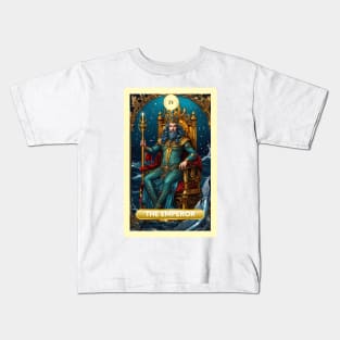 The Emperor Card From the Light Mermaid Tarot Deck. Kids T-Shirt